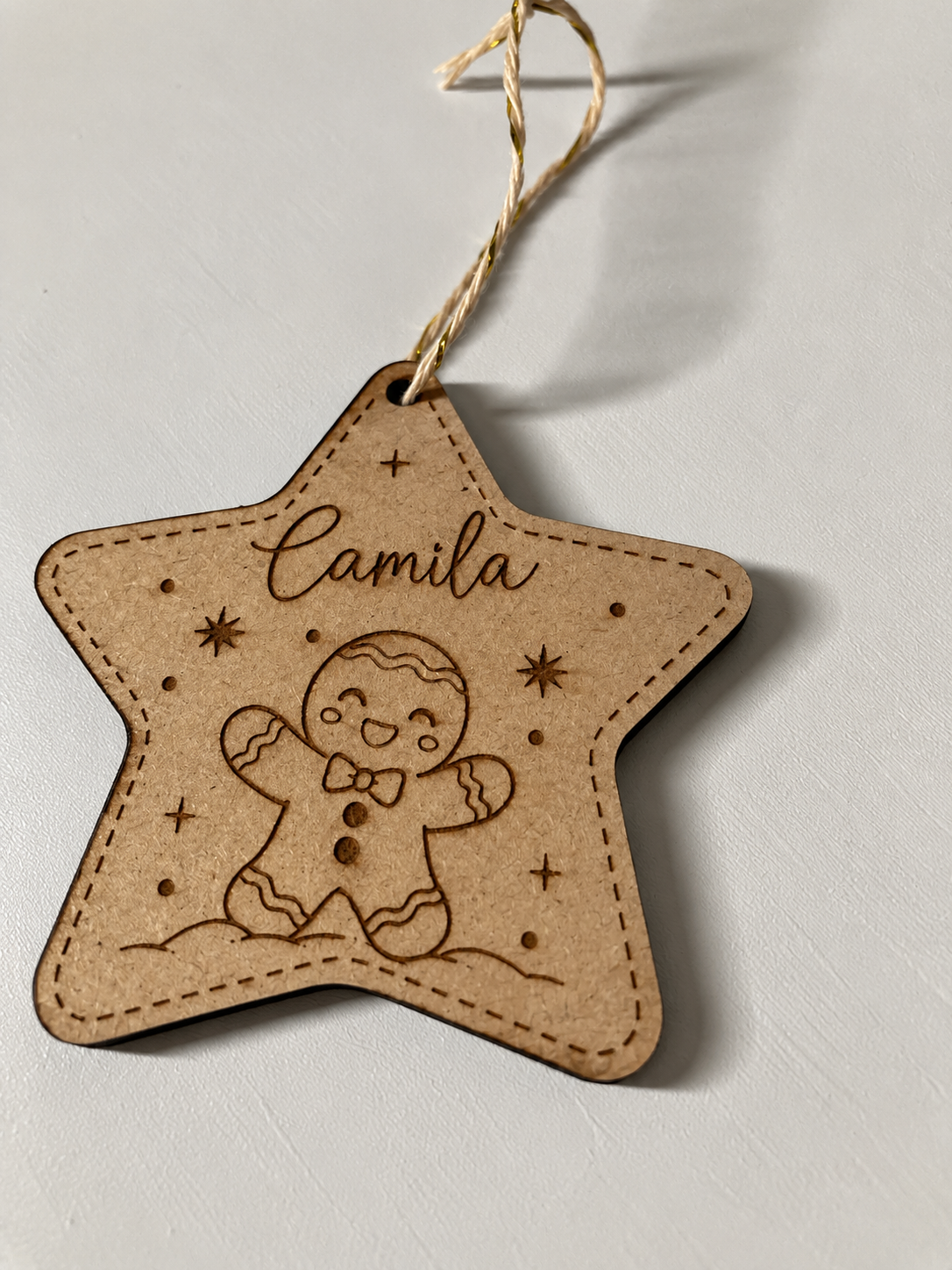 Ornamento Estrela Personalizado com Nome | Natal