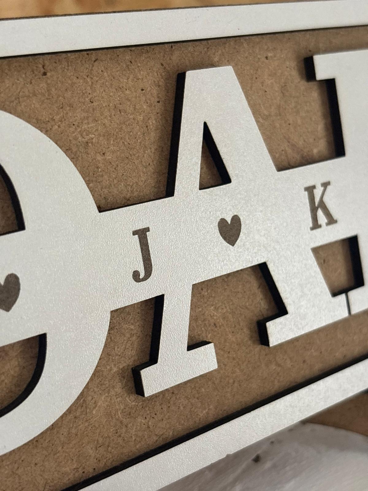 Placa DAD Personalizada com Nomes