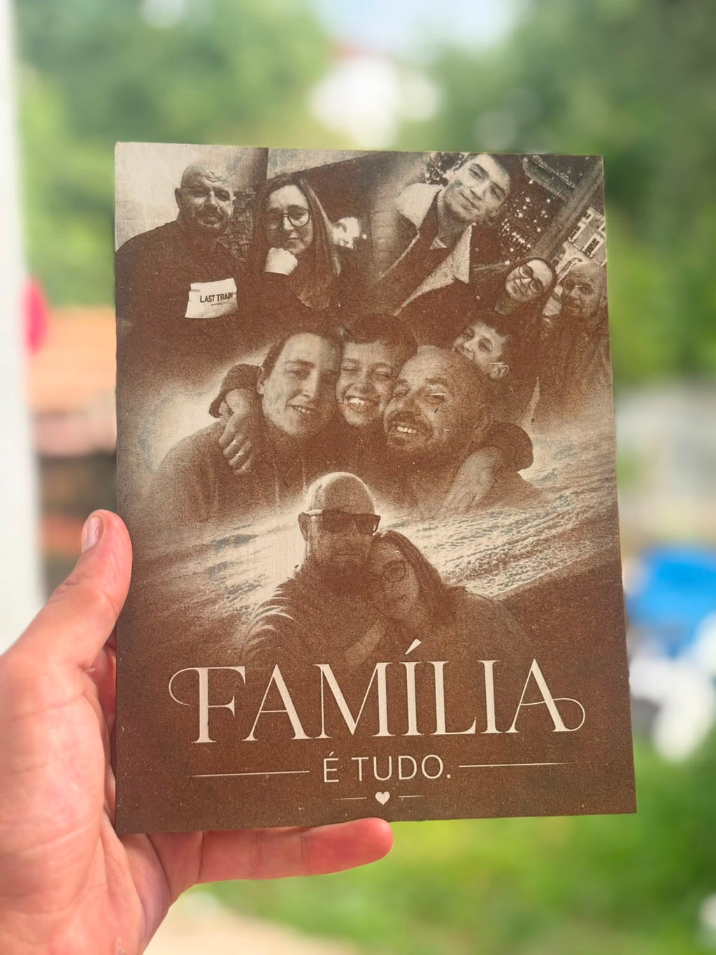 Placa Decorativa Personalizada com Fotomontagem