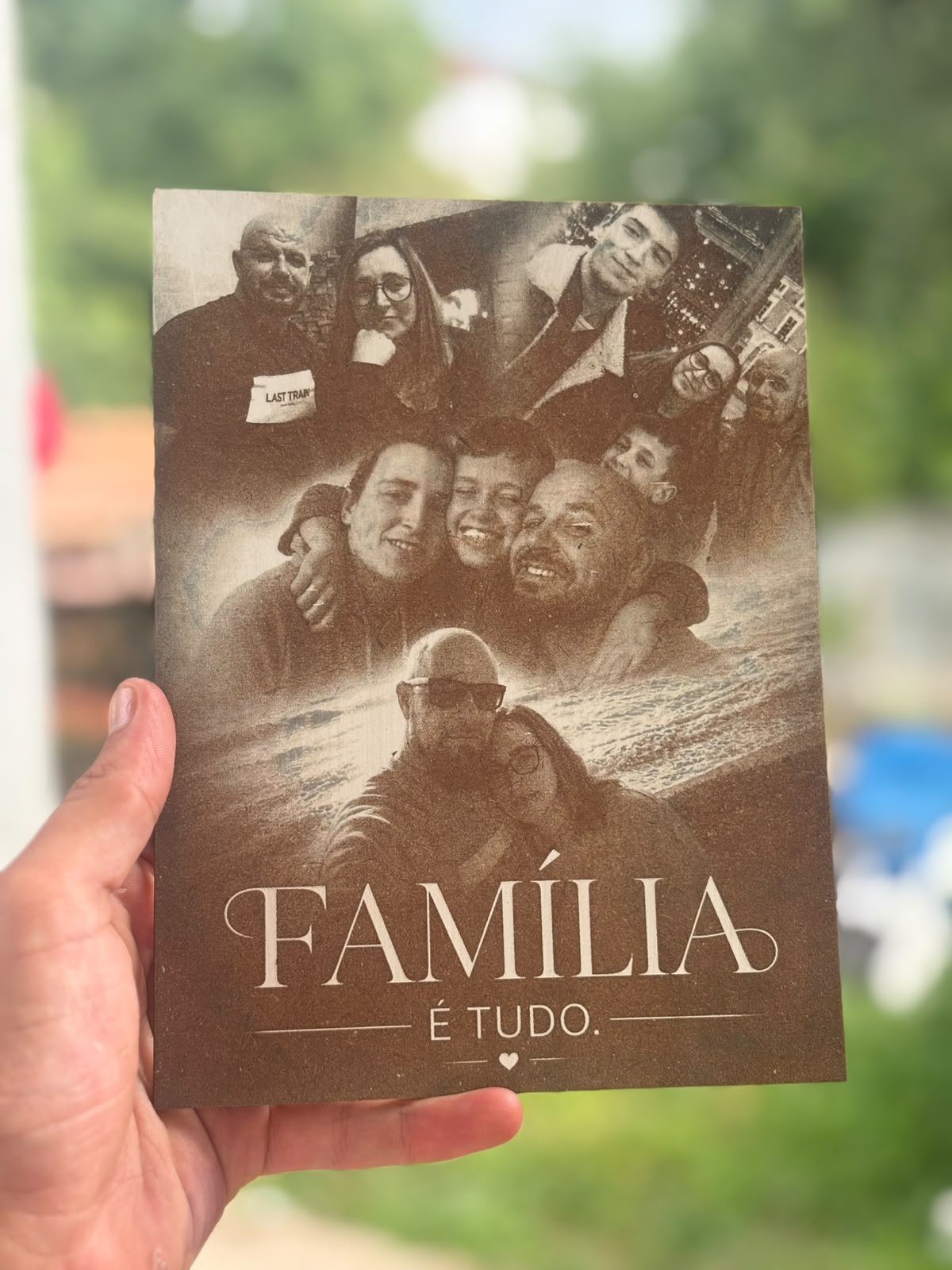 Placa Decorativa Personalizada com Fotomontagem