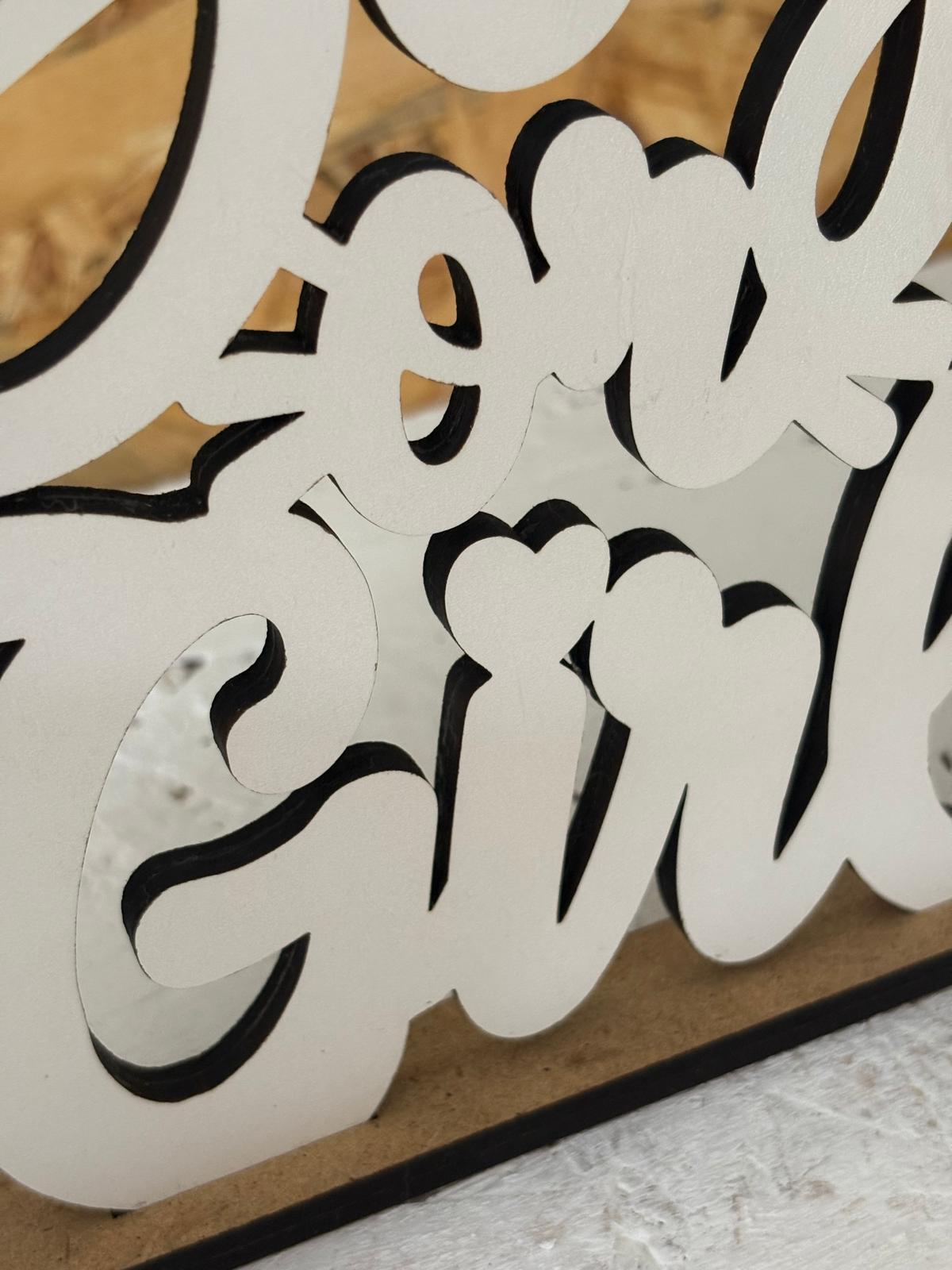 Placa Decorativa Personalizada com Nome ou Frase
