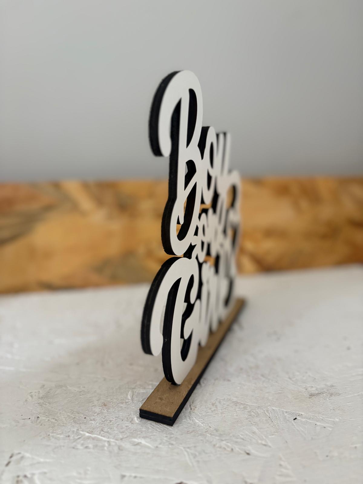 Placa Decorativa Personalizada com Nome ou Frase