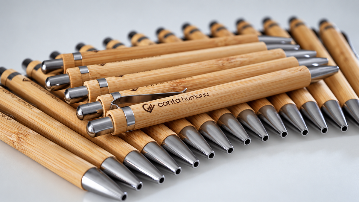 Caneta de Bambu Personalizada | Empresas