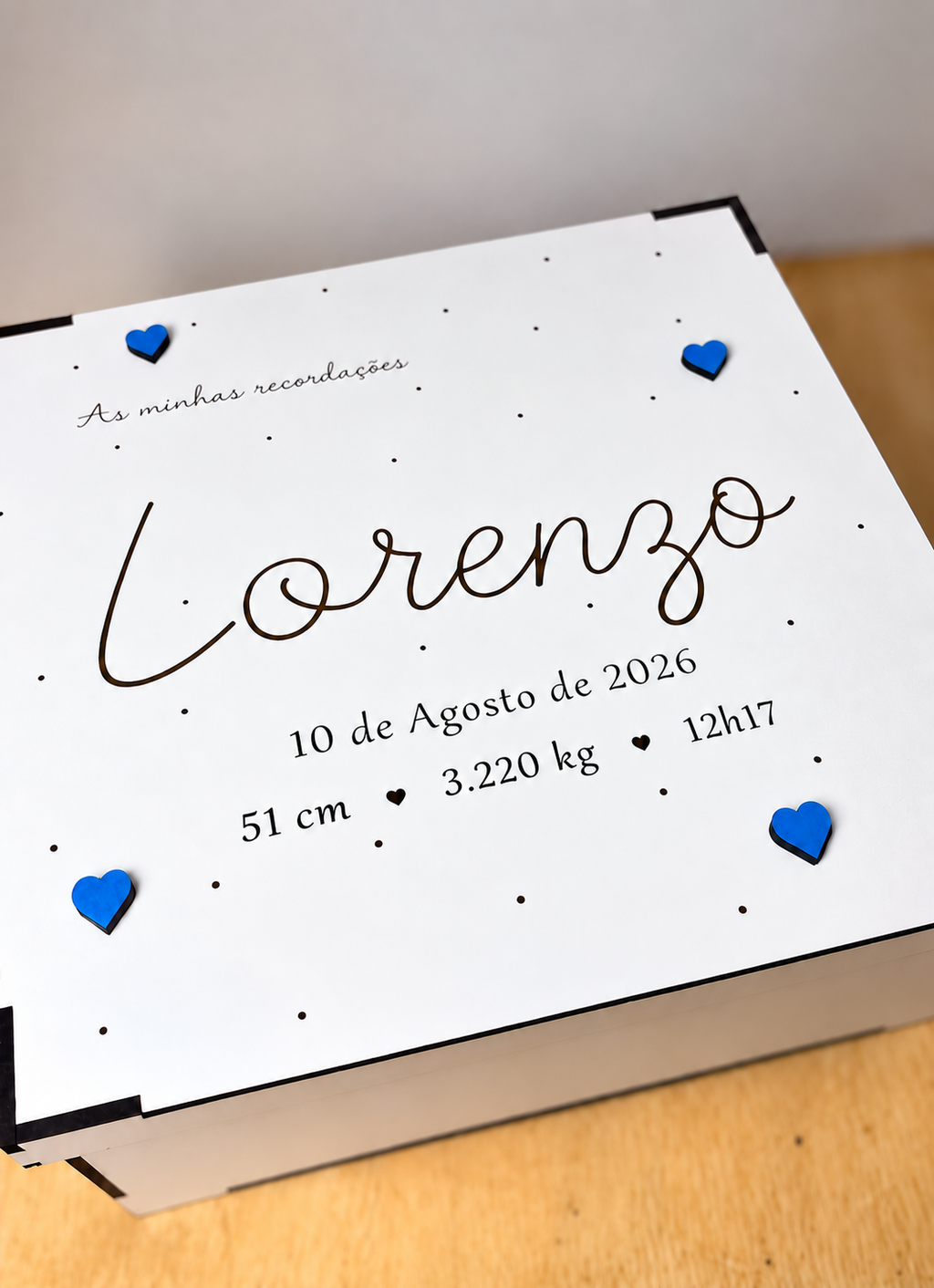 Cofre de Recordações Personalizado