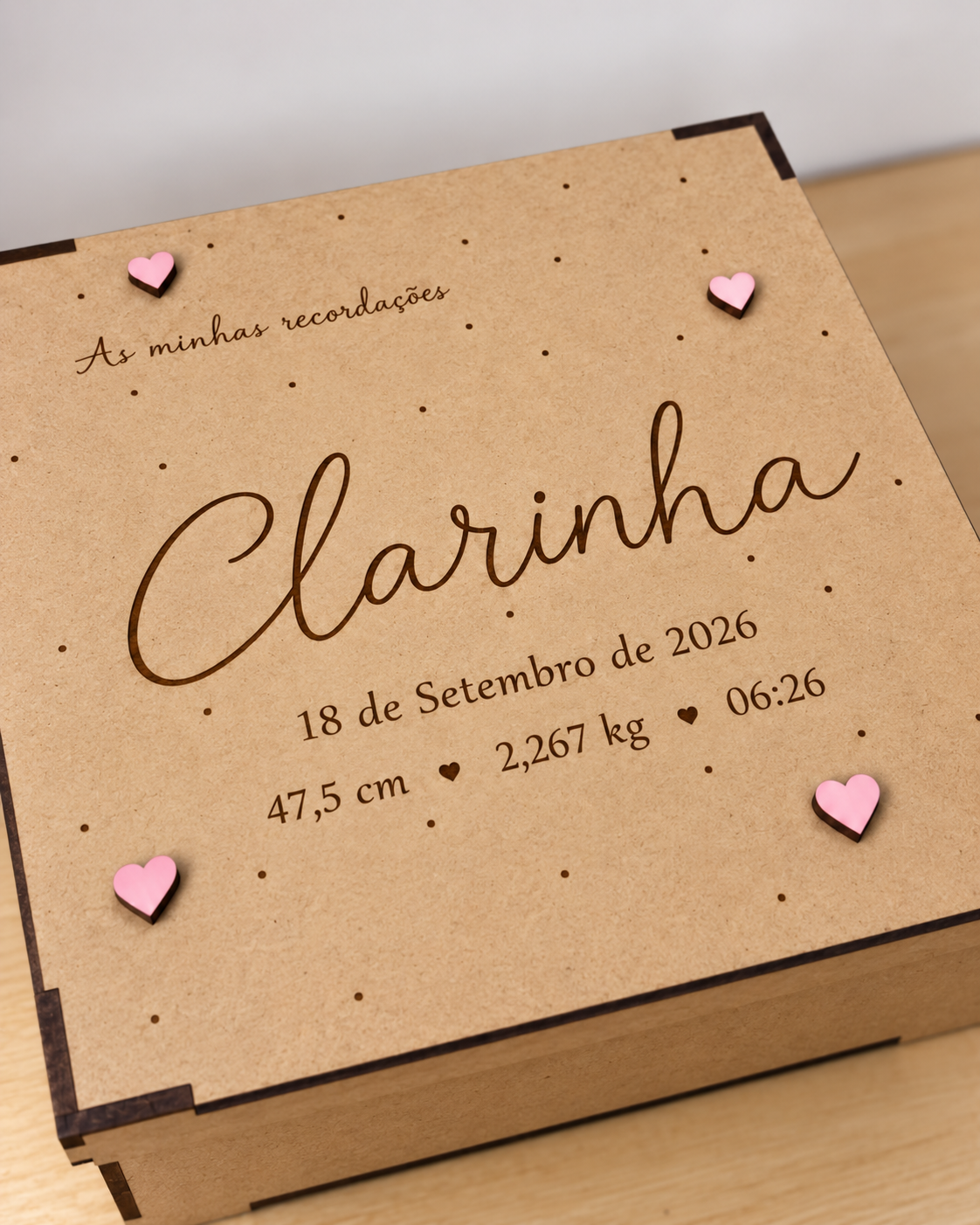 Cofre de Recordações Personalizado