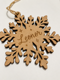 Ornamento Floco de Neve Personalizado | Natal